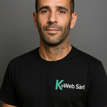 Kevin – CEO et fondateur de l'agence de marketing en Valais KeWeb Sàrl
