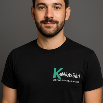 David – développeur web à l'agence de marketing en Valais KeWeb Sàrl